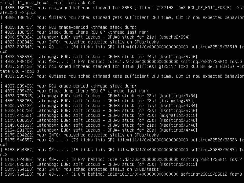 Unless RCU_Sched Kthread Gets Sufficient CPU Time, OOM Is Now Expected Behavior