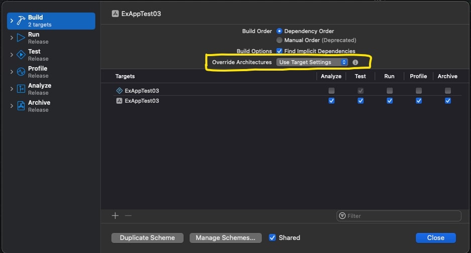 Bad CPU Type In Executable Xcode: