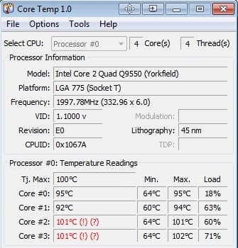 Is 100°C Safe for CPU